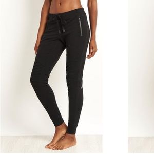 Alo Yoga Black Urban Moto Sweatpant